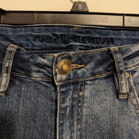 Premiere Denim Skinny Arc Supreme Flex Jeans comic print medium wash siz… - Picture 7 of 9